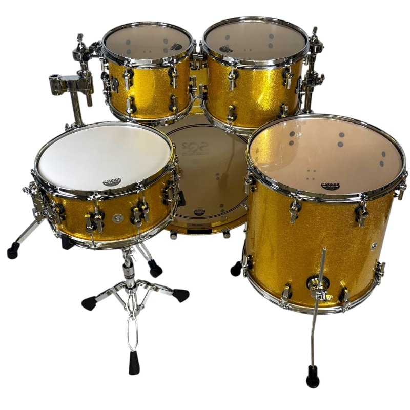 Sonor SQ2 22in 5pc Shell Pack - Gold Sparkle High Gloss - Image 9