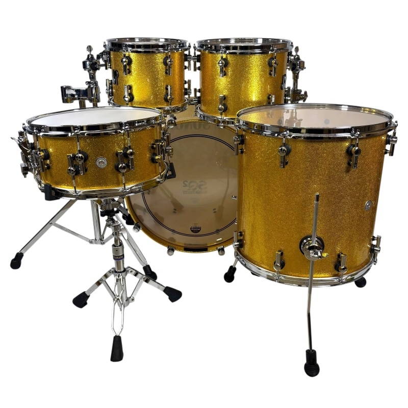 Sonor SQ2 22in 5pc Shell Pack - Gold Sparkle High Gloss - Image 8