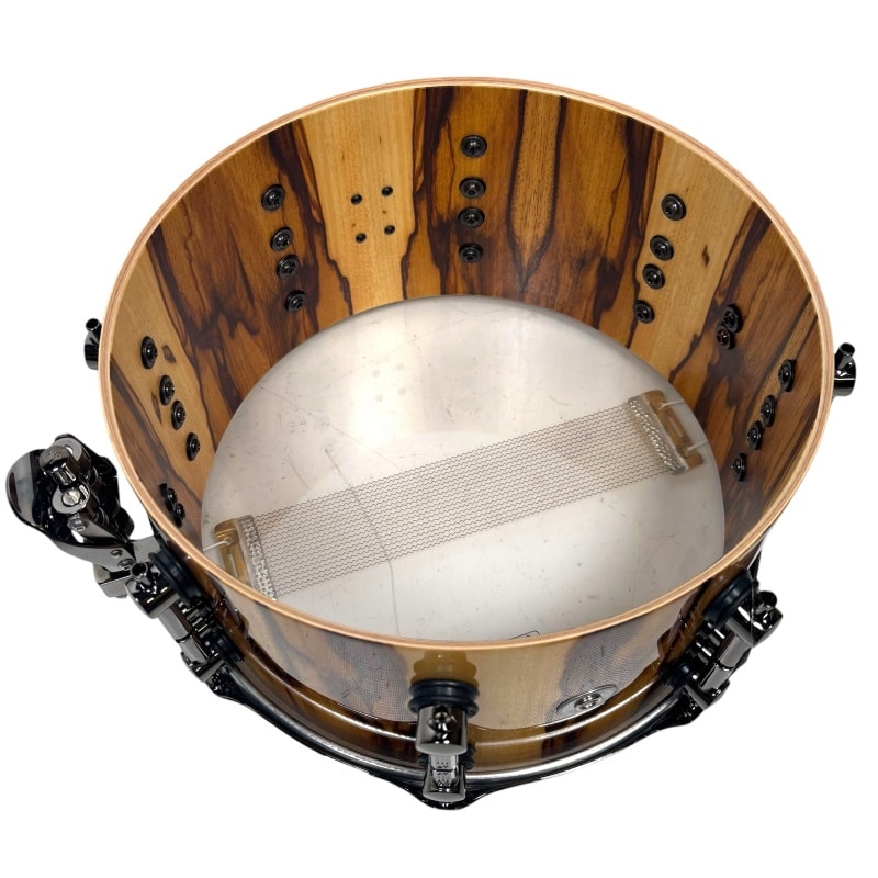 Sonor SQ2 13x7in Snare Drum - African Marble High Gloss - Image 8