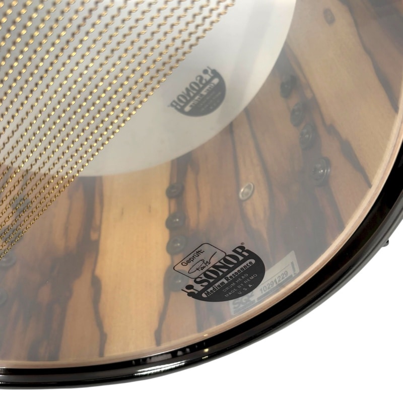 Sonor SQ2 13x7in Snare Drum - African Marble High Gloss - Image 11