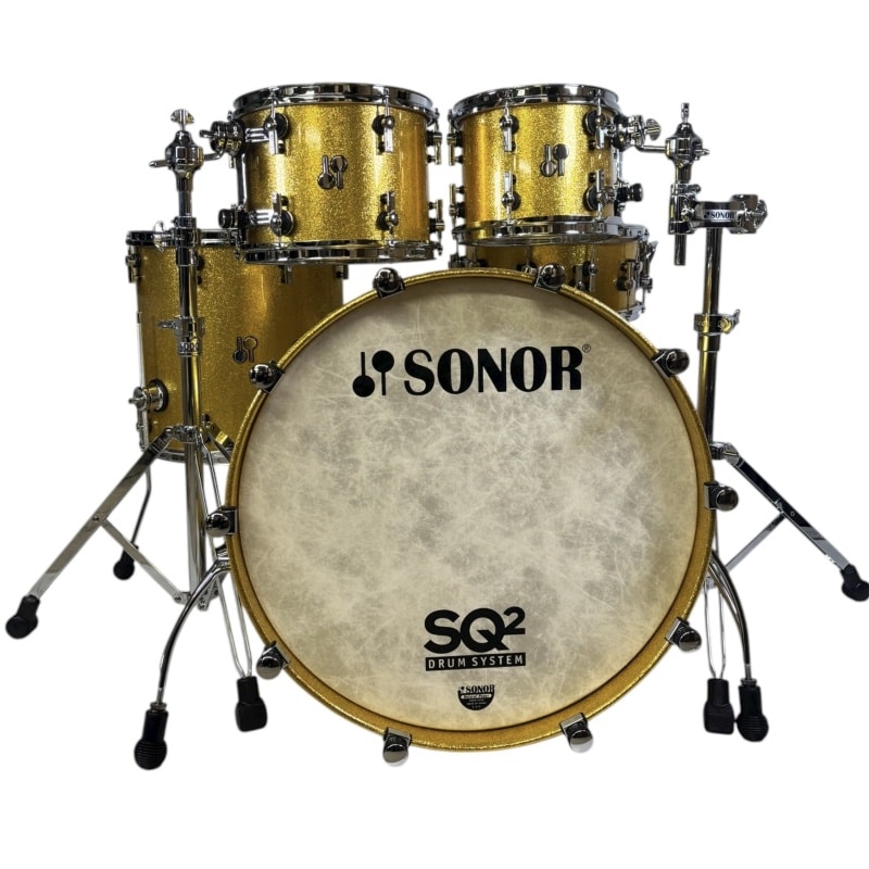 Sonor SQ2 22in 5pc Shell Pack - Gold Sparkle High Gloss - Image 2