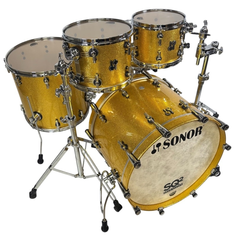 Sonor SQ2 22in 5pc Shell Pack - Gold Sparkle High Gloss - Image 3