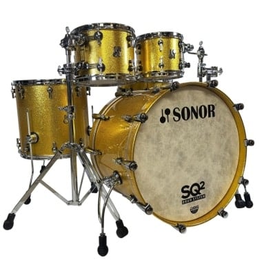 Sonor SQ2 22in 5pc Shell Pack - Gold Sparkle High Gloss
