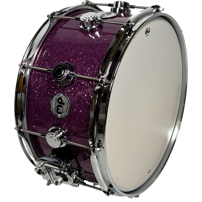 DW Collector's 14x7in Purpleheart Snare Drum - Purple Glass FinishPly - Image 6