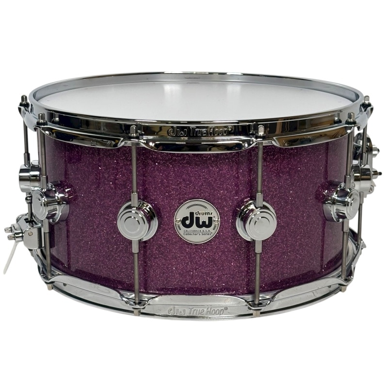 DW Collector's 14x7in Purpleheart Snare Drum - Purple Glass FinishPly - Image 2