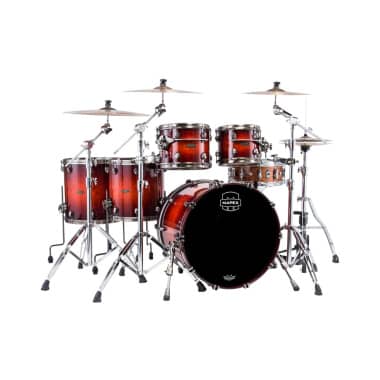 Mapex Saturn Evolution Special Edition 22in 5pc Shell Pack - Maple Burl Blaze Veneer