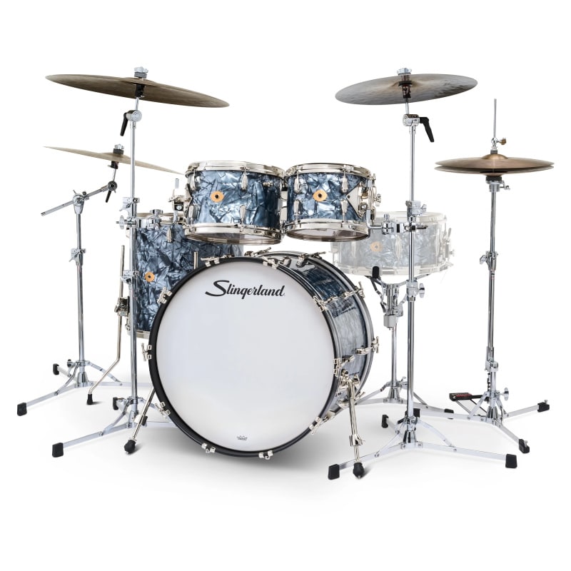 Slingerland Radio King 22in 4pc Shell Pack - Black Diamond Pearl - Image 2