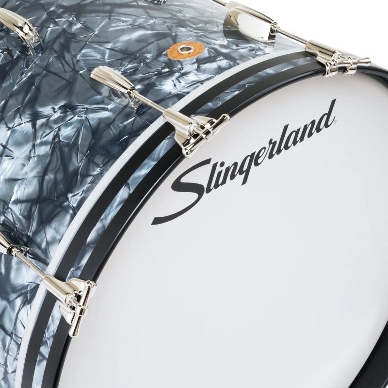 Slingerland Radio King 22in 4pc Shell Pack - Black Diamond Pearl - Image 7