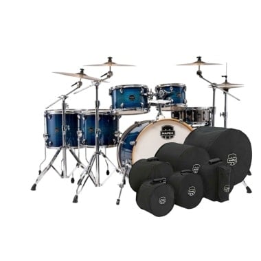 Mapex Armory 22in 6pc Shell Pack with bag set - Blue Wave Burst