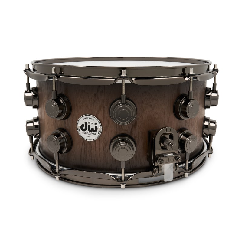 DW Collector's Walnut 22in 5pc Shell Pack - Natural To Quick Ebony satin speciality - Image 7