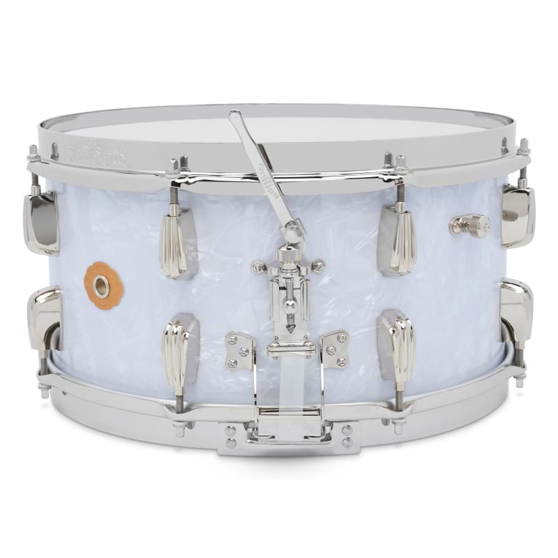 Slingerland Radio King 14x7in Solid Maple Snare - White Marine Pearl - Image 2