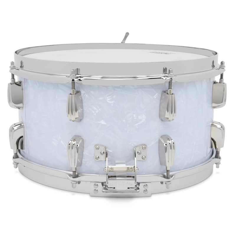 Slingerland Radio King 14x7in Solid Maple Snare - White Marine Pearl - Image 4