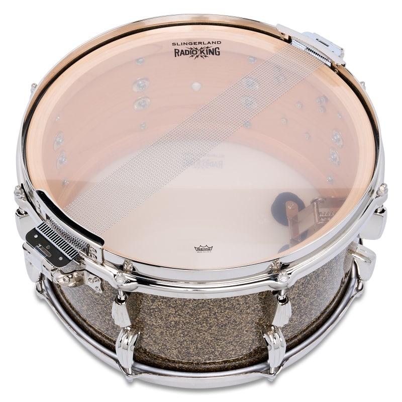Slingerland Radio King 14x7in Solid Maple Snare - Gold Glass - Image 5