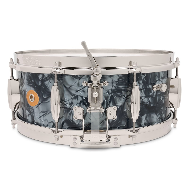 Slingerland Radio King 14x5.5in Solid Maple Snare - Black Diamond Pearl - Image 2