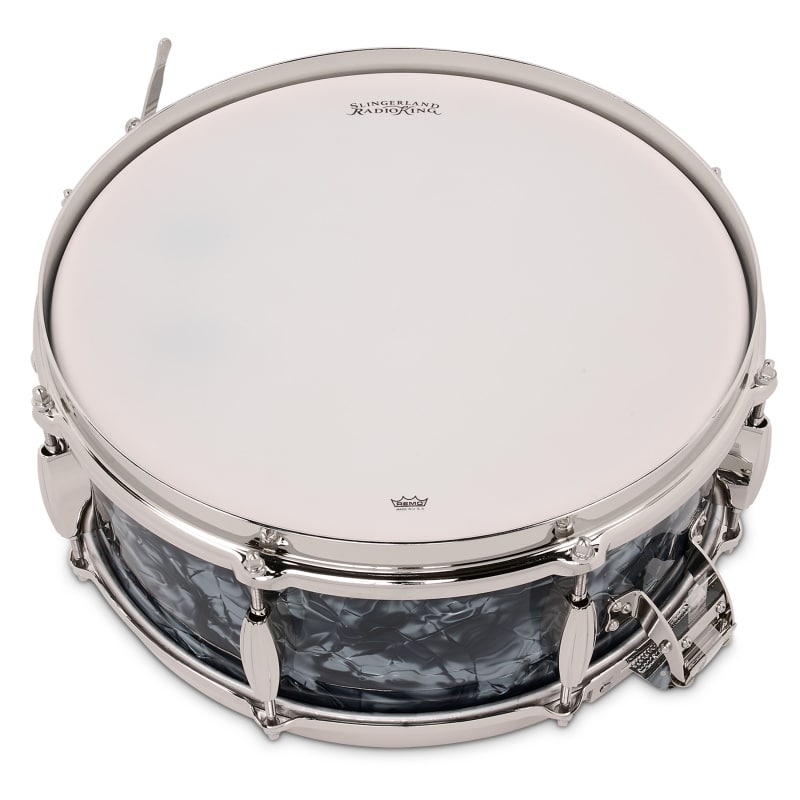 Slingerland Radio King 14x5.5in Solid Maple Snare - Black Diamond Pearl - Image 5