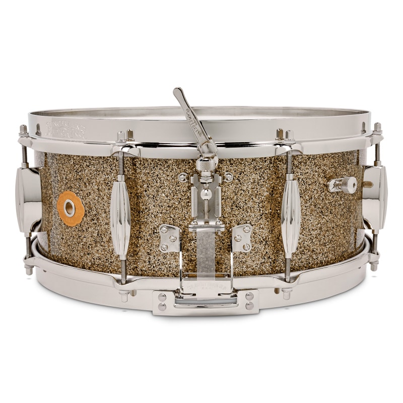 Slingerland Radio King 14x5.5in Solid Maple Snare - Gold Glass - Image 2