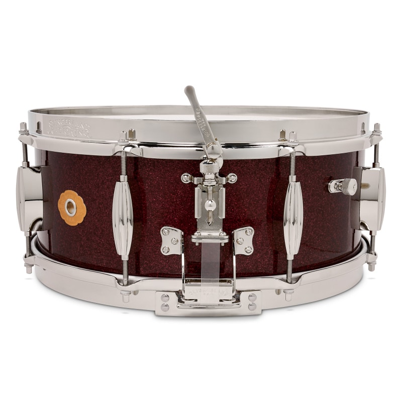 Slingerland Radio King 14x5.5in Solid Maple Snare- Maroon Glass - Image 2