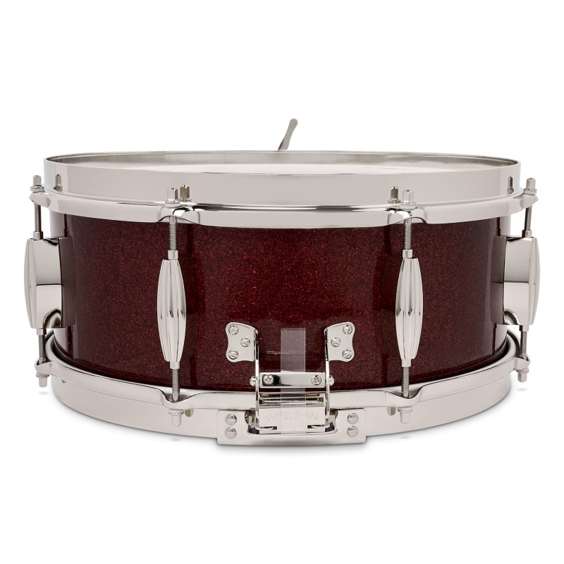 Slingerland Radio King 14x5.5in Solid Maple Snare- Maroon Glass - Image 4