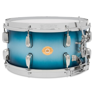 Slingerland Radio King 14x7in Solid Maple Snare - Blue And Silver Lacquer