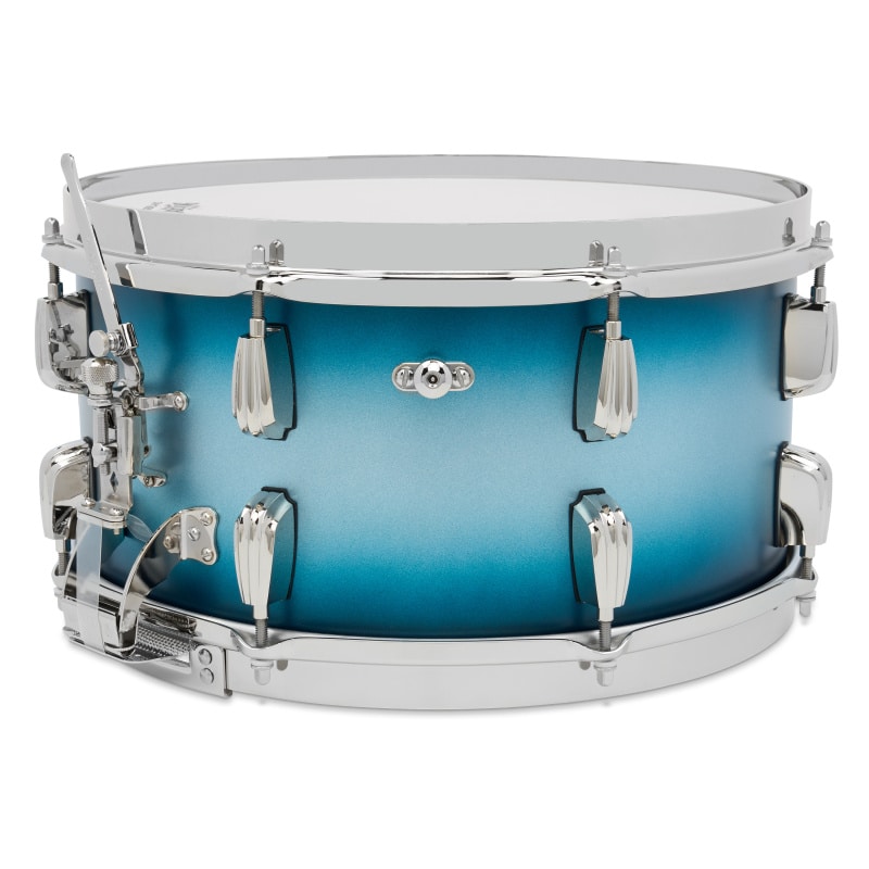 Slingerland Radio King 14x7in Solid Maple Snare - Blue And Silver Lacquer - Image 3