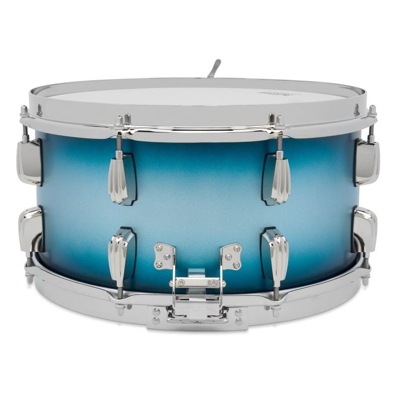 Slingerland Radio King 14x7in Solid Maple Snare - Blue And Silver Lacquer - Image 4