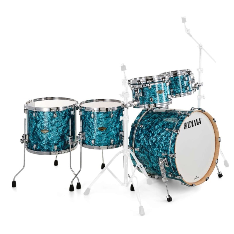 Tama Starclassic Walnut/Birch 22in 5pc Shell Pack - Turquoise Pearl - Image 3