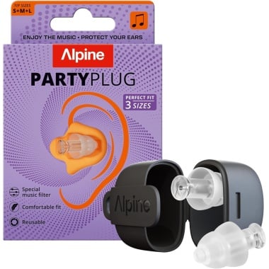 Alpine PartyPlug Earplugs - Transparent