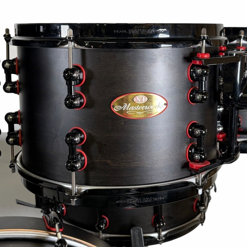 Pearl Masterworks 22in 7pc Shell Pack - Matte Black - Image 9