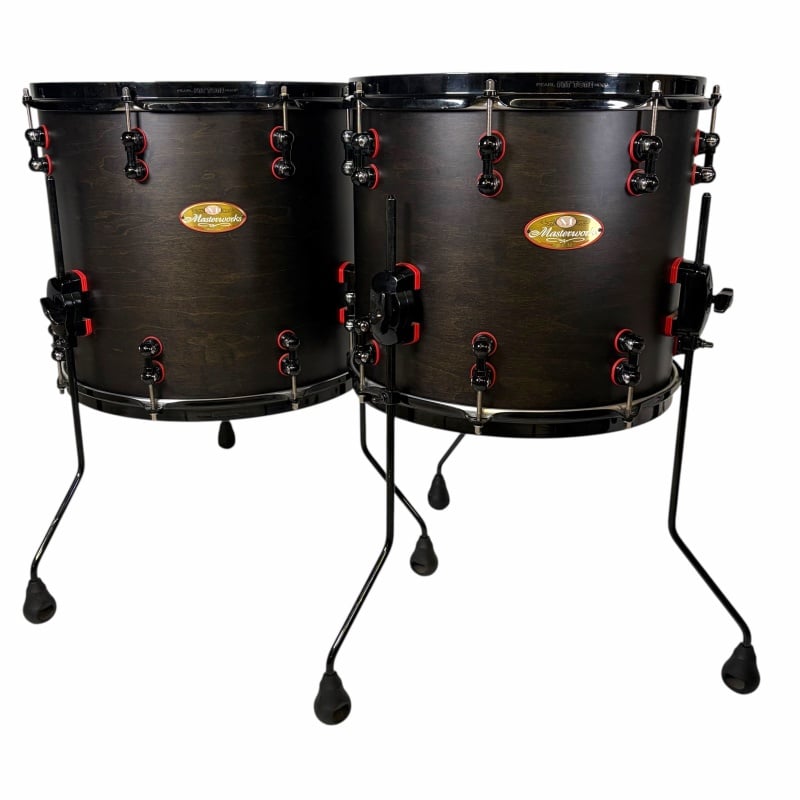 Pearl Masterworks 22in 7pc Shell Pack - Matte Black - Image 11
