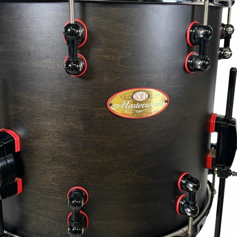 Pearl Masterworks 22in 7pc Shell Pack - Matte Black - Image 10