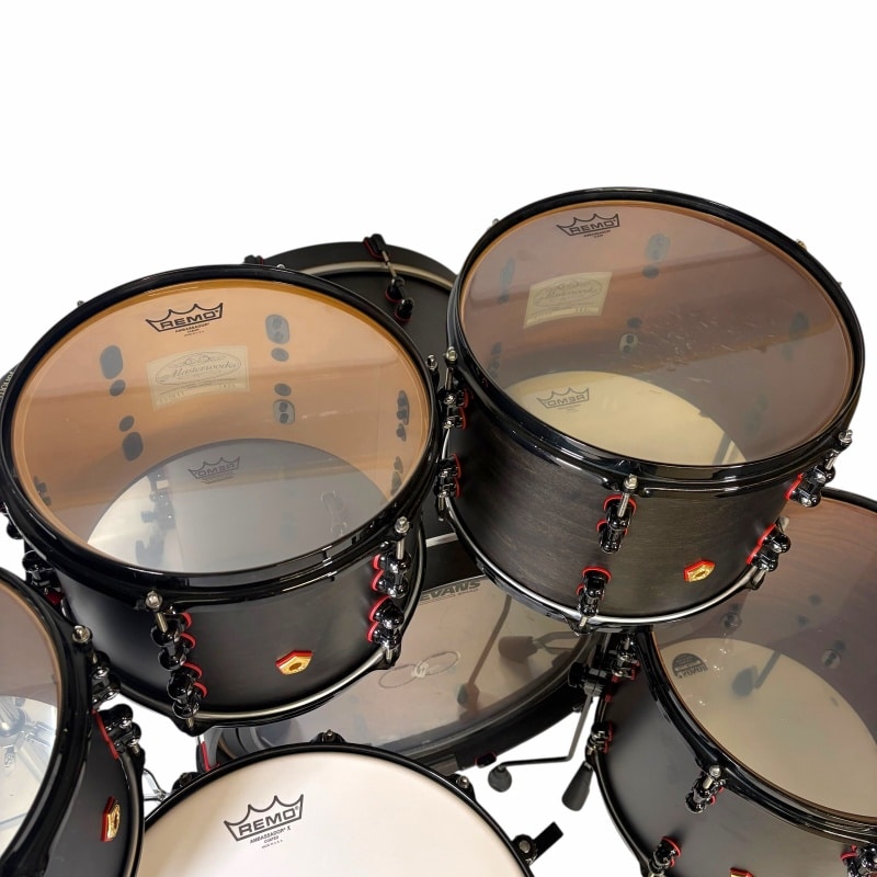 Pearl Masterworks 22in 7pc Shell Pack - Matte Black - Image 8