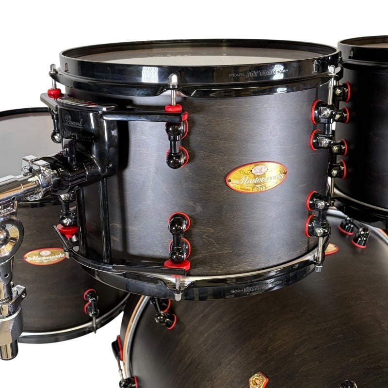 Pearl Masterworks 22in 7pc Shell Pack - Matte Black - Image 5