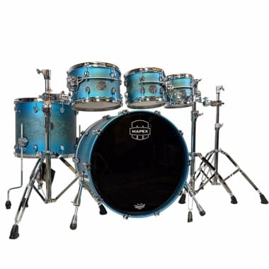 Mapex Saturn Evolution 22in 5pc Maple/Walnut Shell Pack - Exotic Azure Burst