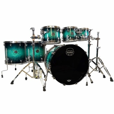 Mapex Saturn VI 22in 6pc Shell Pack - Marine Teal Burst