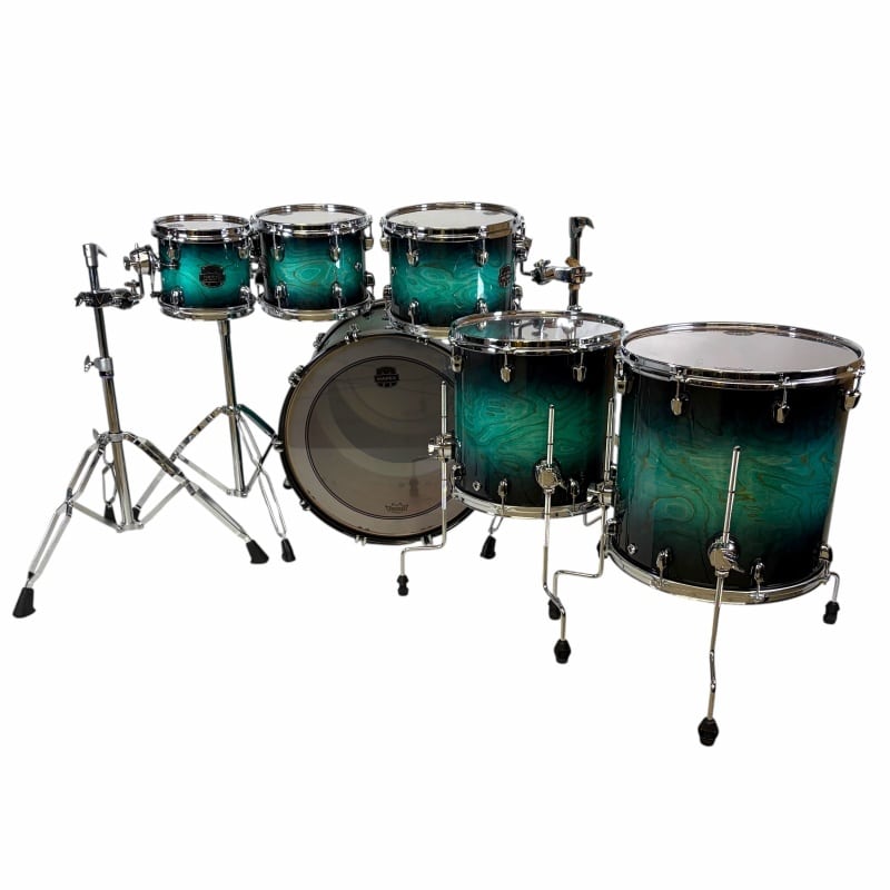 Mapex Saturn VI 22in 6pc Shell Pack - Marine Teal Burst - Image 7