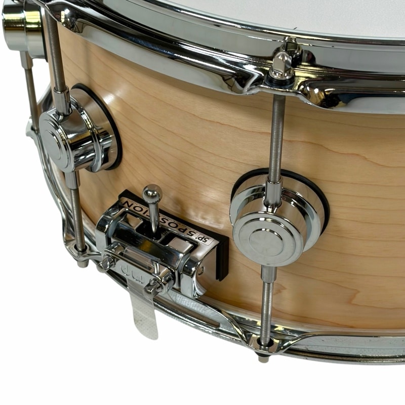 DW Collector's Maple 14x6.5in Snare - Natural Satin Oil - Image 4
