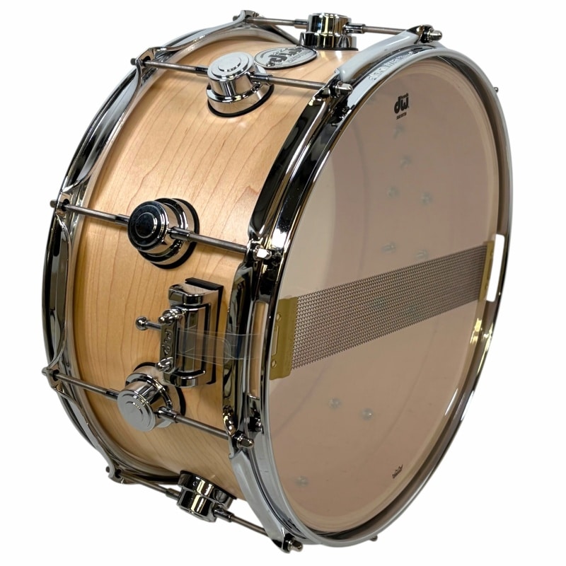 DW Collector's Maple 14x6.5in Snare - Natural Satin Oil - Image 6