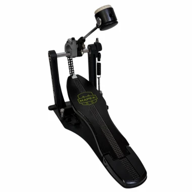 Electronic drum pedal trigger for percussion setup.