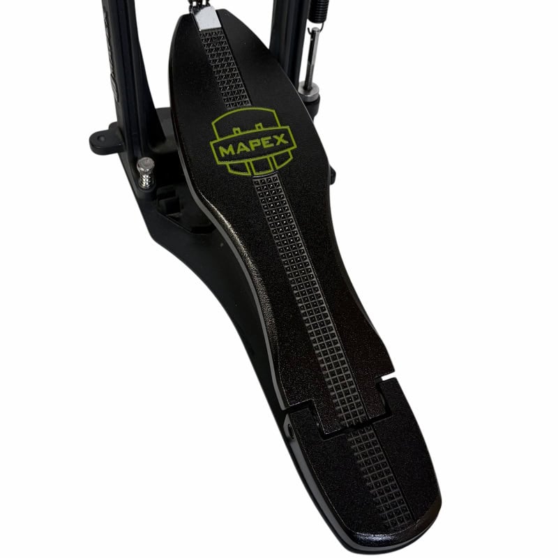 Bass drum pedal for professional drummers and percussionists. High-quality Mapex foot pedal designed.