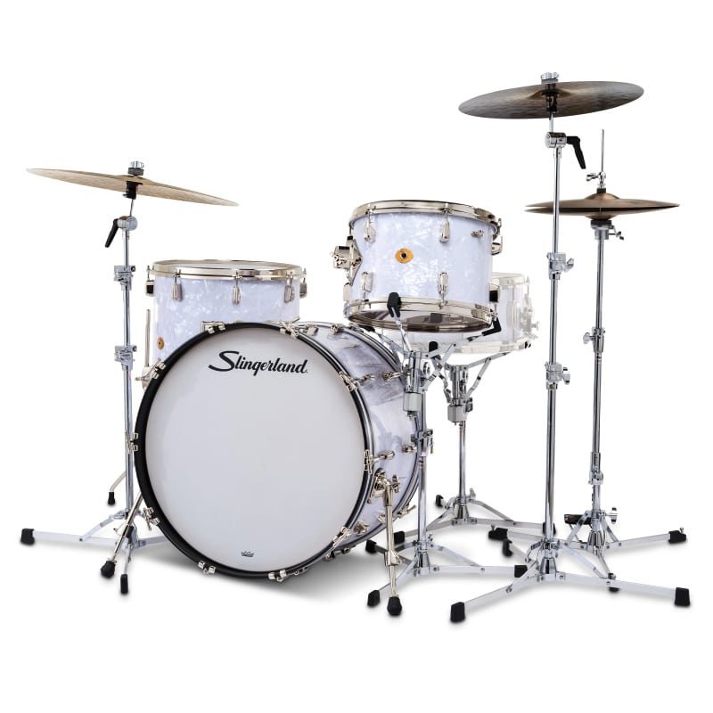 Slingerland Radio King 22in 3pc Shell Pack - White Marine Pearl - Image 2