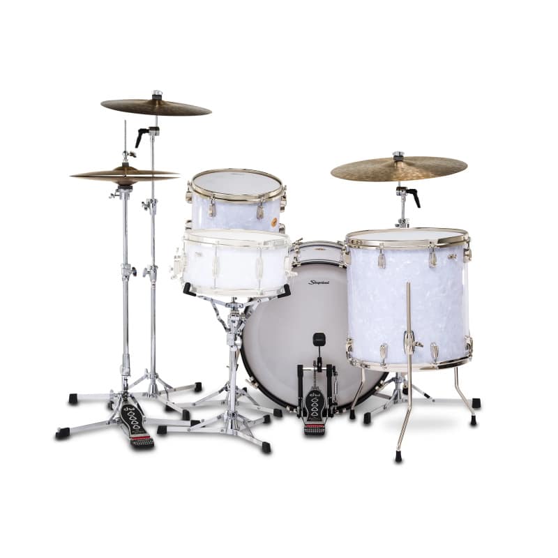 Slingerland Radio King 22in 3pc Shell Pack - White Marine Pearl - Image 3