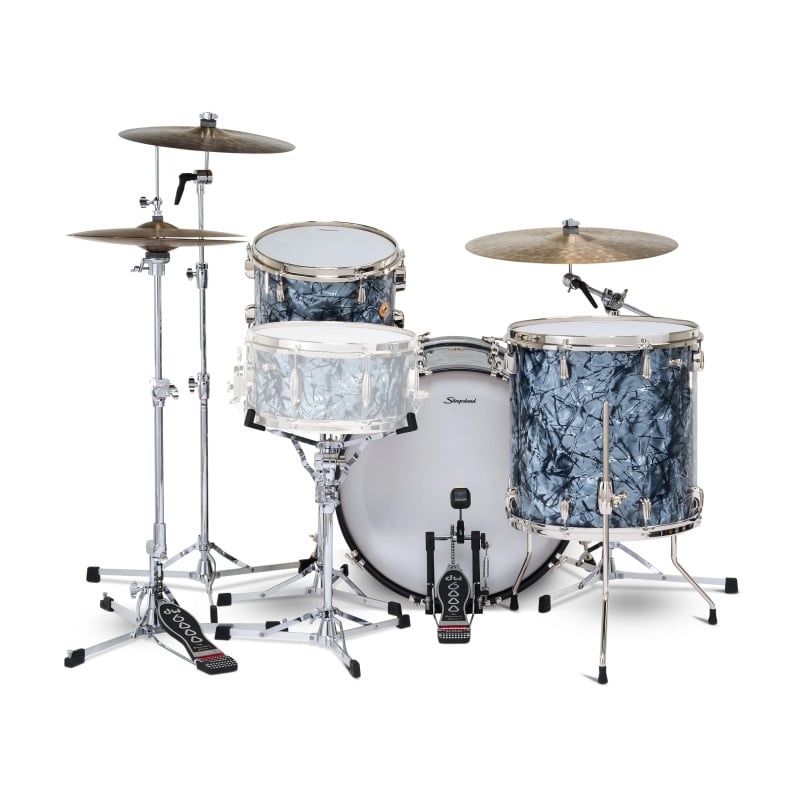 Slingerland Radio King 22in 3pc Shell Pack - Black Diamond Pearl - Image 3