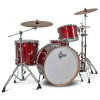 Red Gretsch Catalina Club drum kit with cymbals and hardware.