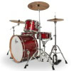 Red Gretsch Catalina drum kit with cymbals and hardware.