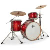 Red Gretsch Catalina Club drum kit with cymbals and hardware.