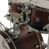 Close-up of Gretsch Catalina Club Micro drum kit with satin antique fade finish.
