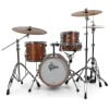 Gretsch Catalina Club Micro 4-piece drum kit with natural wood finish.