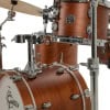 Drums from the Gretsch Catalina Club Micro 4pc Shell Pack in Satin Walnut Glaze.