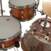 Drums from the Gretsch Catalina Club Micro 4pc Shell Pack in Satin Walnut Glaze.