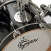 Close-up of Gretsch Catalina Club Micro 4pc shell pack in piano black.